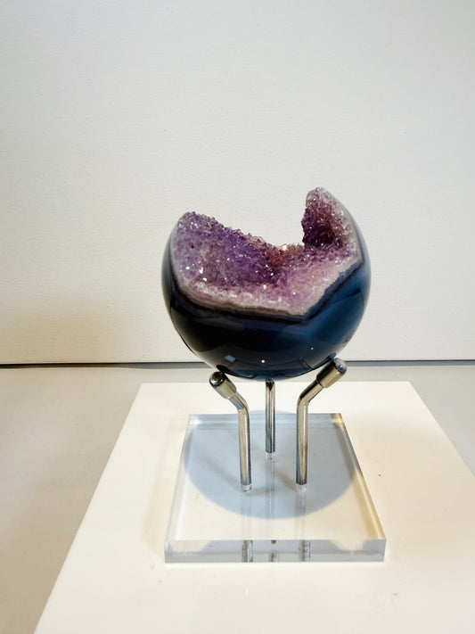 Amethyst geode sphere