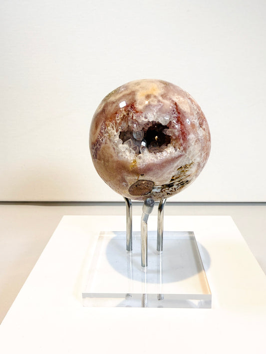Pink amethyst sphere