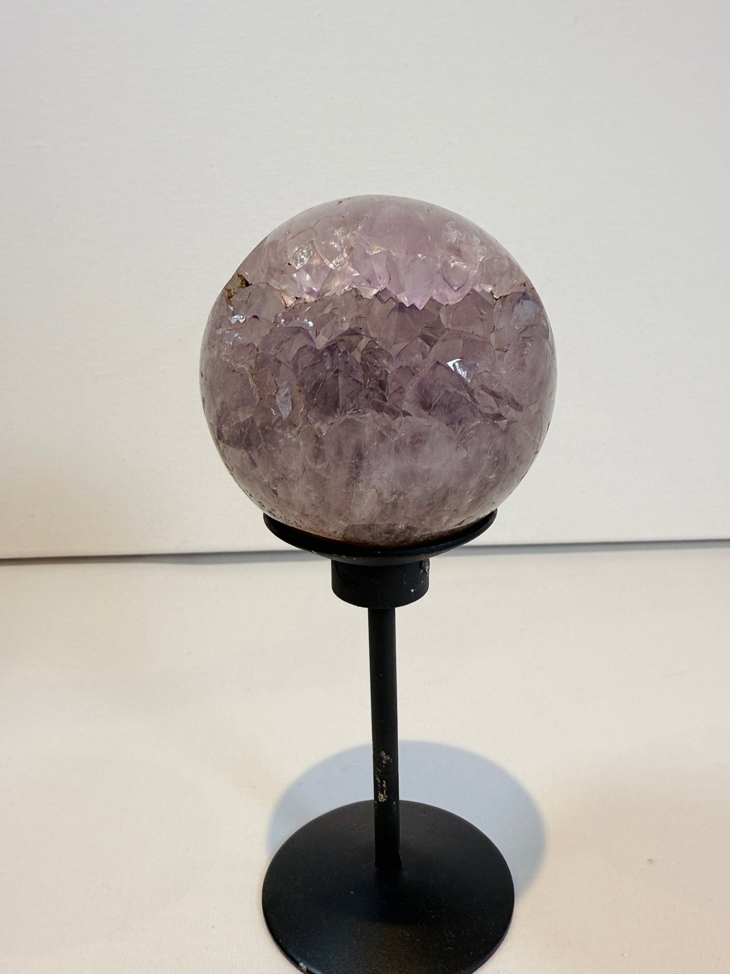 Amethyst (pale) Geode Sphere