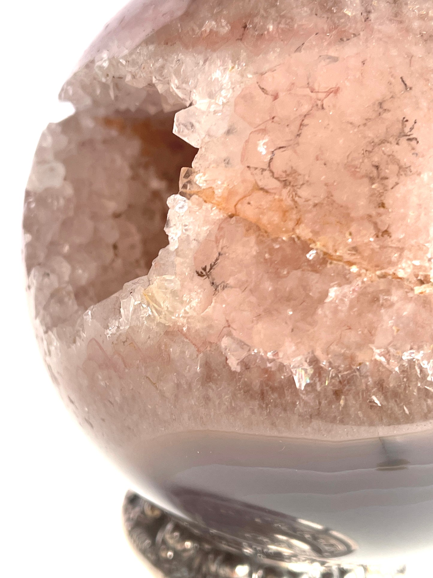 Agate Sphere with dendrites