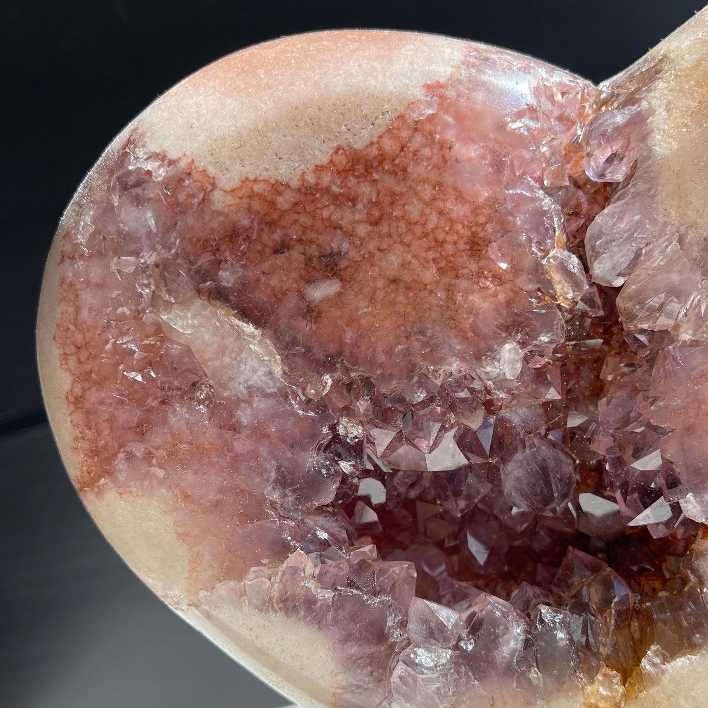 Pink Amethyst Statement Heart