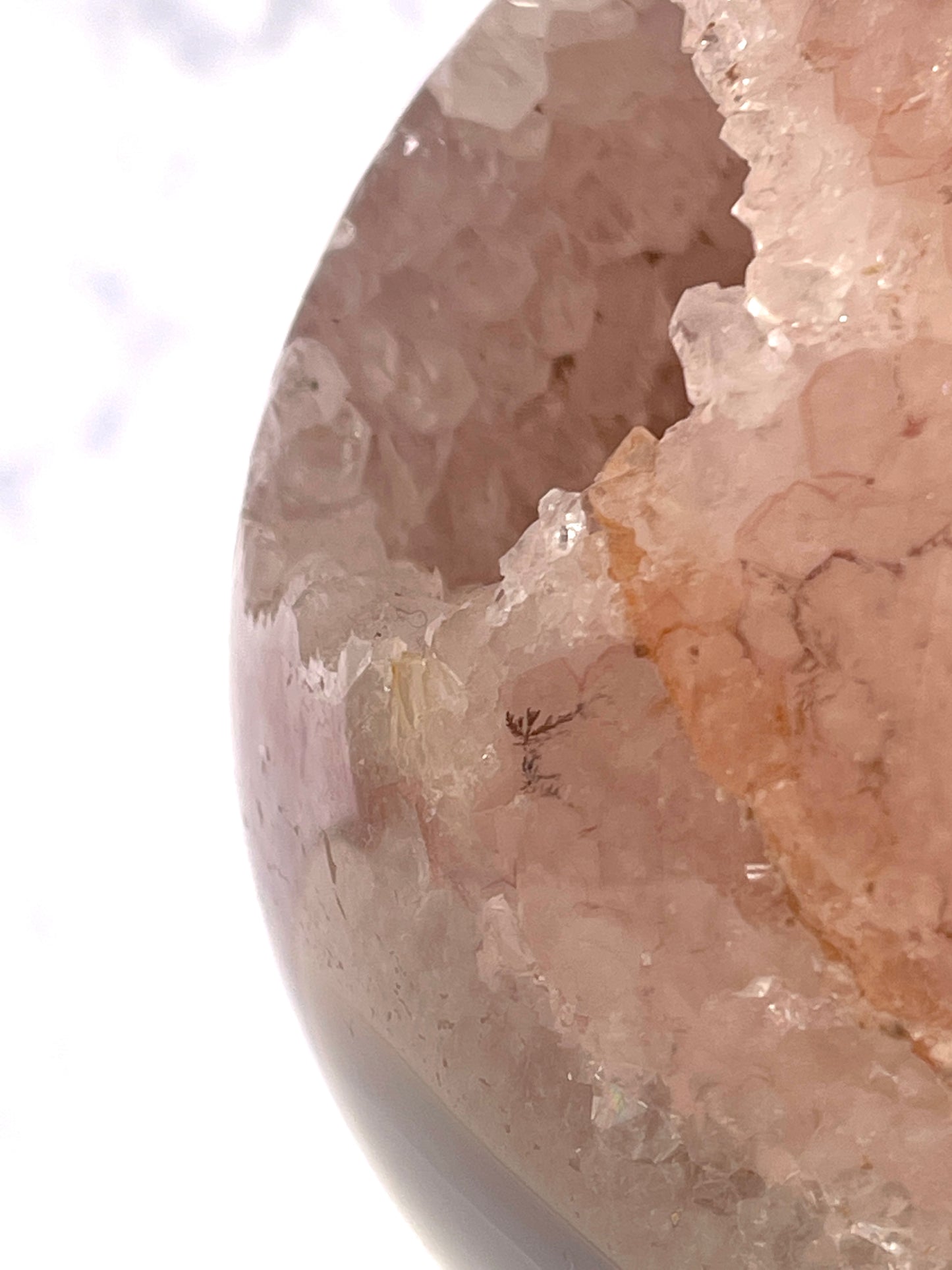 Agate Sphere with dendrites
